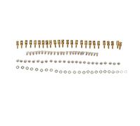 WGFOIP Tope de Varillaje de Empuje, Ajustador Rápido, Conectores de Latón Duraderos para Aviones RC, Modelos de Barcos y Helicópteros, Paquete de 25 (1,0 mm)