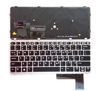 WGGYGMD para HP Elitebook 820 G1 G2 720 725 Teclado EE. UU(Silver Frame Backlit)