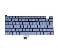 WGGYGMD Teclado en inglés Estadounidense para Microsoft Surface, portátil y Go 1943 de 12,4 Pulgadas, QWERTY, tecla Encendido 9Z.NJ0PQ.201(Blue no Power)