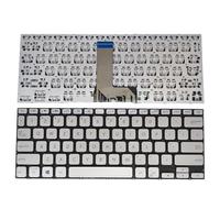 WGGYGMD Teclado inglés/español de EE. UU. para ASUS VivoBook X412 S412 D412 F412 A412 X412U UA X412FL S412DK DA SP/ES Teclados para portátiles España(US Silver)
