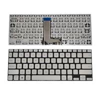 WGGYGMD Teclado inglés/español de EE. UU. para ASUS VivoBook X412 S412 D412 F412 A412 X412U UA X412FL S412DK DA SP/ES Teclados para portátiles España(Spain Silver)