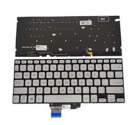 WGGYGMD Teclados retroiluminados para portátiles ASUS X430, S430, A430, X430UA, X430U, Canadá, Francia, China, Reino Unido, GB, Plateado, ASM18C8(Canadian French)