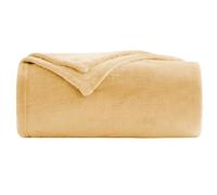 WGLF SUN Manta Franela 60 x 190 cm Extra Suave Cálido Manta Pelo Largo Suave Acogedoras para Navidad, Cumpleaños, Hogar, Sofá O Cama, Camello