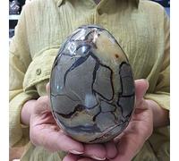 WGPHD Piedra natural de tortuga tallada a mano con forma de huevo de dinosaurio, mineral, energía para el hogar, oficina, decoración artesanal, regalos de curación mineral (tamaño : 700-800 g)