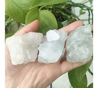 WGPHD Salud y hogar 3 piezas de piedras de apofilita crudas naturales espécimen de cristal mineral rugoso (tamaño : 25-35 mm)