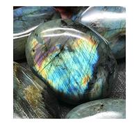 WGPHD Salud y hogar Feldespato natural Rock cuarzo cristal pulido (Tamaño: 160-170g)