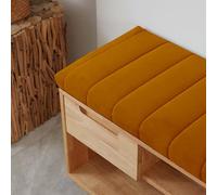 WGQR Cojin para Banco 100x40 120x40 140x40 80x40 150x50 CojíN De Asiento De ExtraíBle, CojíN De De JardíN para Interior Y Exterior, AlféIzar De Ventana Sofá,Naranja,130x45x4cm