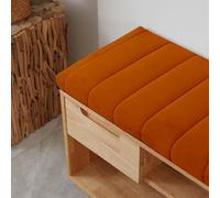WGQR Cojin para Banco 100x40 120x40 140x40 80x40 150x50 CojíN De Asiento De ExtraíBle, CojíN De De JardíN para Interior Y Exterior, AlféIzar De Ventana Sofá,Dark Orange,150x55x4cm