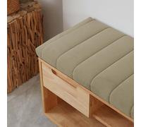 WGQR Cojin para Banco 100x40 120x40 140x40 80x40 150x50 CojíN De Asiento De ExtraíBle, CojíN De De JardíN para Interior Y Exterior, AlféIzar De Ventana Sofá,Beige Gray,120x50x4cm