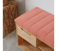 WGQR Cojin para Banco 100x40 120x40 140x40 80x40 150x50 CojíN De Asiento De ExtraíBle, CojíN De De JardíN para Interior Y Exterior, AlféIzar De Ventana Sofá,Rosado,130x35x4cm