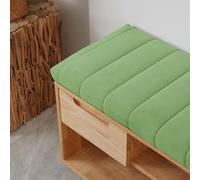 WGQR Cojin para Banco 100x40 120x40 140x40 80x40 150x50 CojíN De Asiento De ExtraíBle, CojíN De De JardíN para Interior Y Exterior, AlféIzar De Ventana Sofá,Matcha Green,150x55x4cm