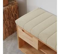 WGQR Cojin para Banco 100x40 120x40 140x40 80x40 150x50 CojíN De Asiento De ExtraíBle, CojíN De De JardíN para Interior Y Exterior, AlféIzar De Ventana Sofá,Light Gray,140x30x4cm