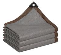 WGQR Mallas de Sombreo Gris Red de Sombra con Ojales,Toldo 12X18m Rectangular Exterior para Agricola Huerto Patio Plantas Proteccion Balcon,Transpirable Red de Protección Solar