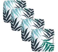 WGQR Pack of 4 Waterproof Outdoor Sofa Seat Cushion Cover 50 x 50 60 x 60 150 x 45 Patio Seat Cushions Cover for Indoor, Outdoor, Chair, Garden, Rattan Furniture (Colour 18 x 45 x 8 cm)