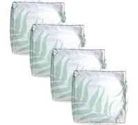 WGQR Pack of 4 Waterproof Outdoor Sofa Seat Cushion Cover 50 x 50 60 x 60 150 x 45 Patio Seat Cushions Cover for Indoor, Outdoor, Chair, Garden, Rattan Furniture (Colour 19.5 x 55 x 10 cm)