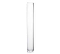 WGV - Jarrón cilíndrico, 4 Pulgadas de Ancho x 28 Pulgadas de Alto, Recipiente Floral, Centro de Mesa de Cristal para Eventos de Fiesta de Boda, decoración de Oficina en casa, Transparente, 1 Pieza