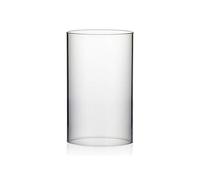 WGVI Hurricane - Portavelas de 15,24 cm de Ancho, 25,4 cm de Alto, portavelas cilíndrico de Vidrio Transparente, Tubo de Chimenea, Pantalla de Vela de Extremo Abierto, 1 Pieza