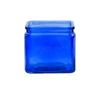 WGVI Jarrones de cristal clásicos azules de 12,7 cm para jarrones de flores, centros de mesa o arreglos florales grandes, decoración del hogar, boda, evento, mesa, 1 pieza