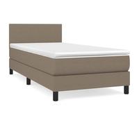 WGYHOME Cama con somier con colchón, tela de 90 x 190 cm, núcleo de muelles ensacados y cabecero de altura regulable, dureza media para la espalda, dormir boca abajo o dormitorio