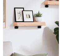 WGYHOME - Estante de pared de roble macizo de 40 x 10 x 6 cm, estantes de pared sin tratar para baño, dormitorio, sala de estar, cocina, estante colgante para libros, almacenamiento, decoración de