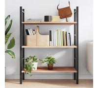 WGYHOME - Estante de pared de roble macizo sin tratar de 100 x 50 x 2 cm, estantes de pared para baño, dormitorio, sala de estar, cocina, estante colgante para libros, almacenamiento, decoración de