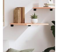 WGYHOME - Estante de pared de roble macizo sin tratar de 40 x 50 x 2 cm, estantes de pared para baño, dormitorio, sala de estar, cocina, estante colgante para libros, almacenamiento, decoración de