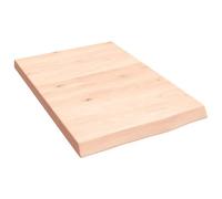 WGYHOME - Estante de pared de roble macizo sin tratar de 40 x 60 x (2 a 4) cm, estantes de pared para baño, dormitorio, sala de estar, cocina, estante colgante para libros, almacenamiento, decoración
