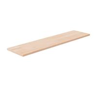 WGYHOME - Estantería de madera maciza de roble sin tratar de 80 x 20 x 1,5 cm, para baño, dormitorio, sala de estar, cocina, estante colgante para libros, almacenamiento, decoración de habitación