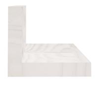 WGYHOME - Estantes de pared de madera maciza de pino de 110 x 11 x 9 cm, 2 unidades, color blanco, para baño, dormitorio, sala de estar, cocina, estante colgante para libros, almacenamiento