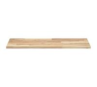 WGYHOME - Estantes flotantes, 2 unidades, 100 x 40 x 2 cm, madera maciza sin tratar, estantes de pared de acacia para baño, dormitorio, sala de estar, cocina, estante colgante para libros