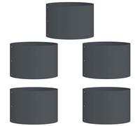 WGYHOME Macetero de 5 unidades, color verde oliva, 30 x 30 x 20 cm, cama elevada extra grande para verduras, cama de verduras, maceta, marco frío, cama de jardín, maceta para jardín, balcón y terraza