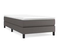 WGYHOME Marco de cama con somier de color gris, 90 x 190 cm, resistente a las manchas, con láminas de madera contrachapada para un almacenamiento óptimo del colchón, dormitorio de invitados