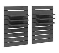 WGYHOME Mesillas de noche de pared, 2 unidades, madera maciza de pino, fácil montaje y superficie de vieischinige, estable y resistente a la humedad, ideal para dormitorios y salas de estar modernas