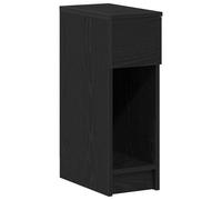 WGYHOME Mesita de noche con cajón de aspecto de roble negro, 20 x 36 x 60 cm, fácil de montar y superficie viena, estable y resistente a la humedad, ideal para dormitorios y salas de estar modernas