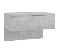 WGYHOME Mesita de noche de pared de color gris hormigón, fácil montaje y superficie de vivacidad, estable y resistente a la humedad, ideal para dormitorios y salas de estar modernas