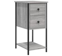 WGYHOME Mesita de noche gris Sonoma 32 x 42 x 70 cm, material de madera, fácil montaje y superficie de vivacidad, estable y resistente a la humedad, ideal para dormitorios y salas de estar modernas
