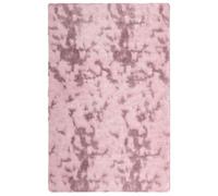 WGYHOME NAVARRA Alfombra Shaggy de pelo alto, rosa viejo, 130 x 200 cm, poliéster, suave, antideslizante y fácil de limpiar, para salón, dormitorio y oficina