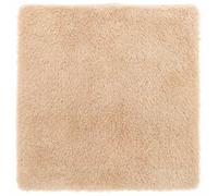 WGYHOME NAVARRA - Alfombra Shaggy de pelo largo, color beige, 200 x 200 cm, poliéster, mullida, antideslizante y fácil de limpiar, para salón, dormitorio, oficina y balcón