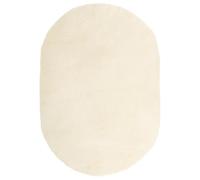 WGYHOME NAVARRA - Alfombra Shaggy de pelo largo, color crema, 300 x 200 cm, poliéster, antideslizante, fácil de limpiar, mullida, para salón, dormitorio, oficina y balcón