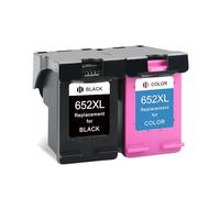 WGYYUANOU Reemplazo de Cartucho de Tinta 652 for Impresora HP652XL HP652 XL Compatible Deskjet 1115 1118 2135 2136 3635 3636 3835 4535(2pcs)
