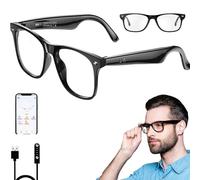 wgzixezn Gafas de traductor AI para traducción inteligente de idiomas para hombres con traducción de más de 134, gafas de traducción Bluetooth inalámbricas AI, gafas de traducción UV/antiluz azul para