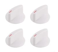WH1X2721 - Juego de 4 perillas de control de temporizador de secadora, para secadoras modelo AP2044893, pomos selectores de arandela de plástico blanco con marcas transparentes para un fácil ajuste