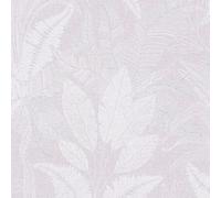 WH30147 - Bienvenido A Casa Papel Tapiz De Hojas Botánicas Gris Plateado Galerie