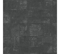 WH30188 - Bienvenido A Casa Efecto De Azulejo Falso Negro Galerie Papel Tapiz