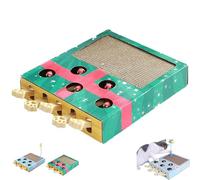 Whack Attack Cat Toy, Interactive for Claw Grinding Rest Entertainment, New Wooden Whack A Mole Cat Toy, Claw Grinding Rest Entertainment, Suitable for Cats of Different Age (Green)