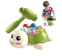 Whack Mole Game, Turtle Hammering Toys, 7.68x6.3x2.72 Inches, Educational Interactive Toy Set, Fun Motor Skill Builder for Baby Girls Playtime Development Activities, Green