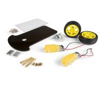 Whadda bastidor de kit de robótica con motor y 2 ruedas y motor de cc