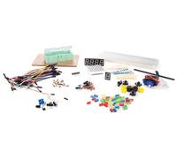 Whadda Juego de componentes electrónicos Arduino, kit completo con protoboard, LED, servomotor, pantallas matriciales y de 7 segmentos, sensores, resistencias y mucho más.
