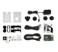 Whadda Kit de Inicio Raspberry Pi 4 (4 GB) con Funda de refrigeración, Juego Completo para proyectos Raspberry Pi 4 con MicroSD de 32 GB, Gigabit Ethernet, HDMI 4K, Bluetooth 5.0 y Soporte PoE,
