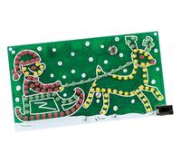 Whadda Kit de Soldadura, Bricolaje, Conducir Santa Claus, 126 LED, Interruptor de Encendido/Apagado, animación Colorida, decoración navideña